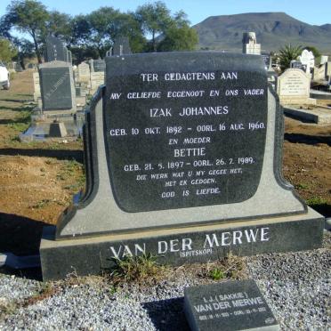 MERWE Izak Johannes, van der 1892-1960 &amp; Bettie 1897-1989 :: VAN DER MERWE I.J. 1933-2002