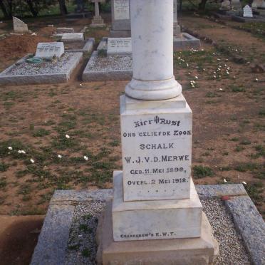 MERWE Schalk W.J., van der 1898-1918