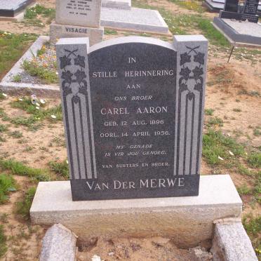 MERWE Carel Aaron, van der 1896-1956