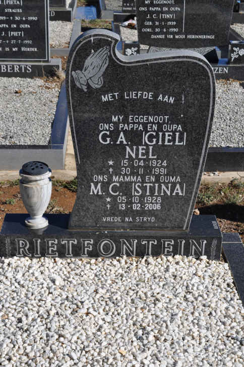 NEL G.A. 1924-1991 &amp; M.C. 1928-2006