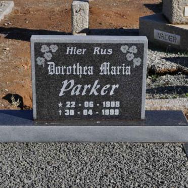 PARKER Dorothea Maria 1908-1999