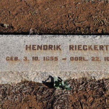 RIECKERT Hendrik 1855-1937