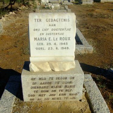 ROUX Maria E., le 1945-1949