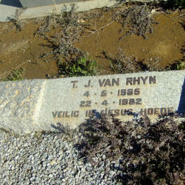 RHYN T.J., van 1965-1982