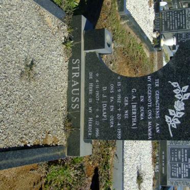 STRAUSS D.J. 1907-1996 &amp; G.A. NEL 1912-1989