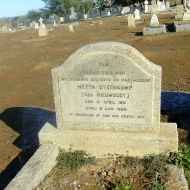STEENKAMP Netta nee NIEUWOUDT 1921-1958