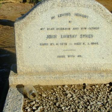 SYMES John Lindsay 1876-1946