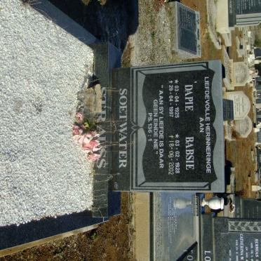 STRAUSS Dapie 1925-1997 &amp; Babsie 1928-2002