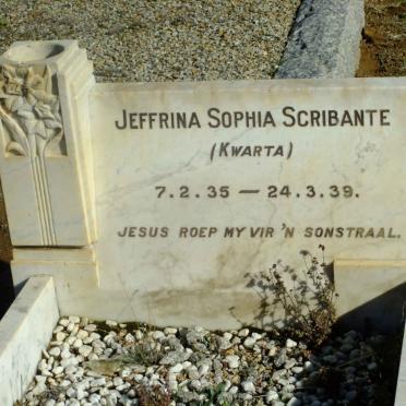 SCRIBANTE Jeffrina Sophia 1935-1939