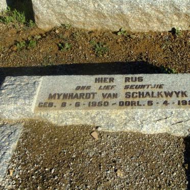 SCHALKWYK Mynhardt, van 1950-195?