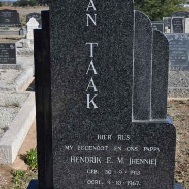 TAAK Hendrik E.M., van 1913-1967