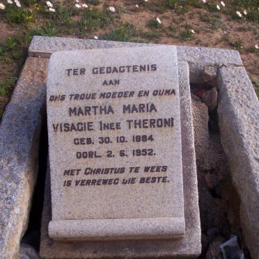 VISAGIE Martha Maria nee THERON 1884-1952