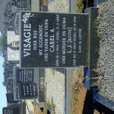 VISAGIE Carel A. 1914-1985 &amp; L.J. 1914-1991