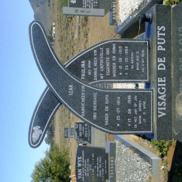 VISAGIE Izak 1914-1996 &amp; Paulina BRINK 1915-1994
