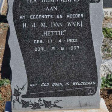VLOK H.J.M. nee VAN WYK 1903-1967