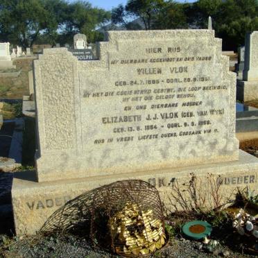 VLOK Willem 1885-1951 &amp; Elizabeth J.J. VAN WYK 1884-1958