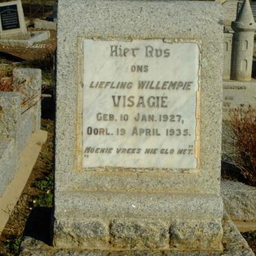 VISAGIE Willempie 1927-1935