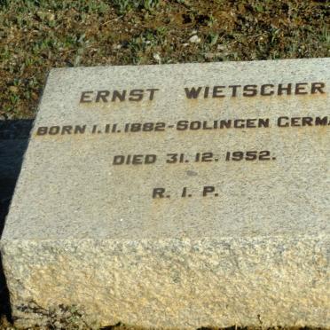 WIETSCHER Ernst 1882-1953