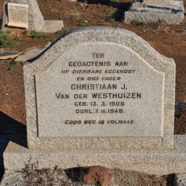 WESTHUIZEN Christiaan J., van der 1908-1948