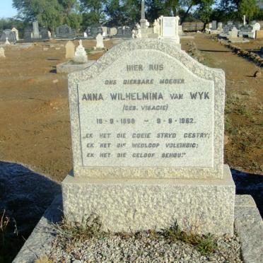WYK Anna Wilhelmina, van nee VISAGIE 1898-1962