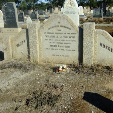WYK Willem A.J., van 1871-1941 &amp; Maria E. SMIT 1876-1960