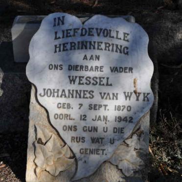 WYK Wessel Johannes, van 1870-1942