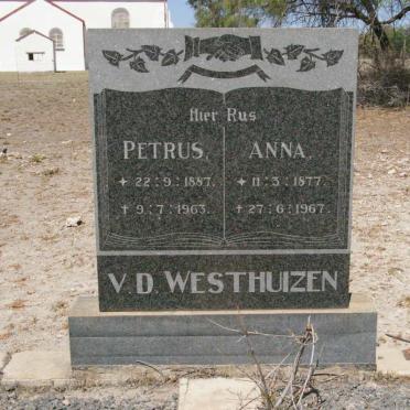 WESTHUIZEN Petrus, v.d. 1887-1963 &amp; Anna 1877-1967