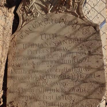 LOUW Hermanus Andries Petrus 1860-1897