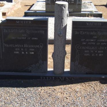 BRUYNS Cornelius Jacobus 1894-1971 &amp; Wilhelmina Hermanus 1904-1981