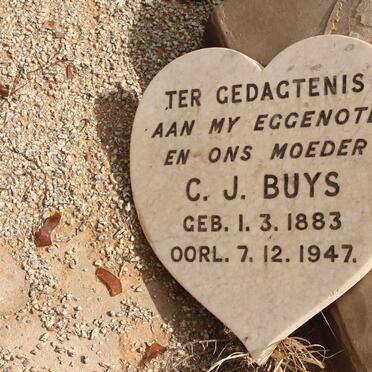 BUYS C.J. 1883-1947