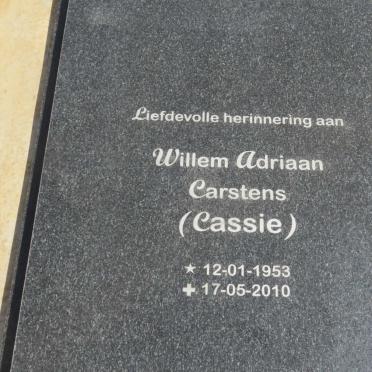 CARSTENS Willem Adriaan 1953-2010