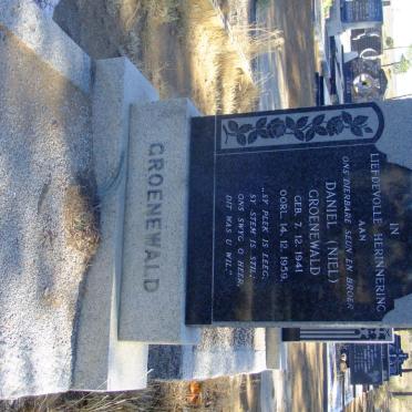 GROENEWALD Daniel 1941-1959