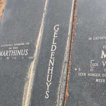 GELDENHUYS Marthinus 1911-1990 &amp; Maxine VAN BREDA 1918-1986