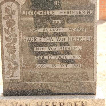 HEERDEN Magrietha, van nee VAN NIEKERK 1873-1951
