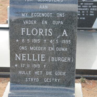 JACOBS Floris A. 1915-1995 &amp; Nellie BURGER 1919-