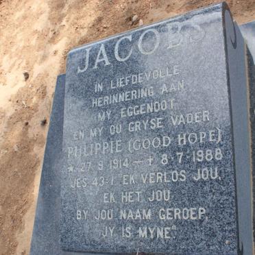 JACOBS Phlippie 1914-1988 &amp; Vera KRUGER 1929-1997
