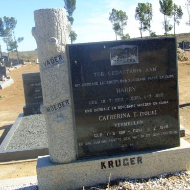 KRUGER Harry 1910-1969 &amp; Catherina E. VERMEULEN 1911-1989 :: KRUGER Ockie 1944-1999