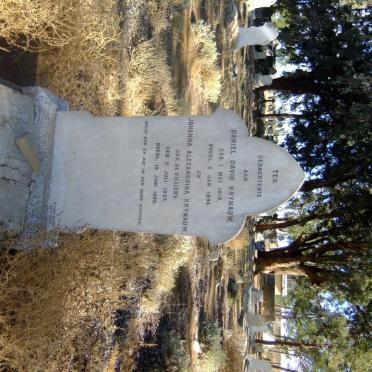KRYNAUW Daniel David 1819-1894 &amp; Johanna Alexandrina DE VILLIERS 1827-1900