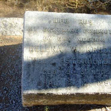 KRUGER Helena W. nee ESTERHUYZEN 1905-1956