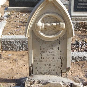 KRUGER Erasmus J. 1846-1935 &amp; Maria J.C. JACOBS 184?-