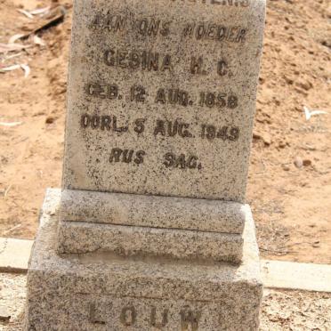 LOUW Gesina H.C. 1858-1945