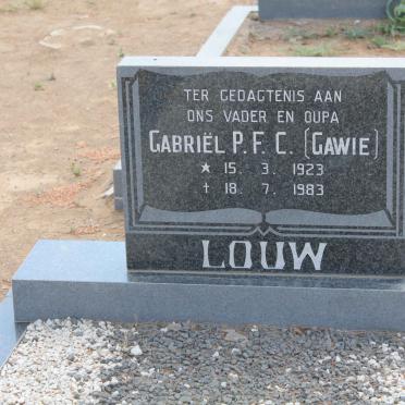 LOUW Gabriël P.F.C. 1923-1983