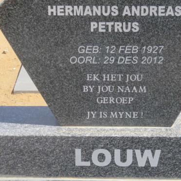 LOUW Hermanus Andreas Petrus 1927-2012