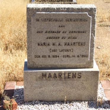 MAARTENS Maria M.A. nee LATSKY 1894-1965