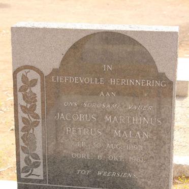 MALAN Jacobus Marthinus Petrus 1893-1961