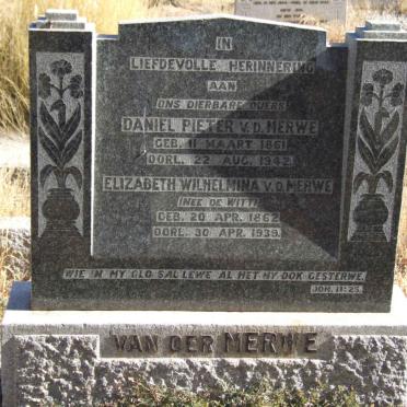 MERWE Daniel Pieter, van der 1861-1942 &amp; Elizabeth Wilhelmina DE WITT 1862-1939