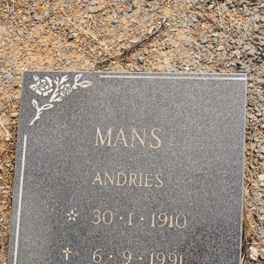 MANS Martha J. 1884-1944 :: MANS Andries 1910-1991