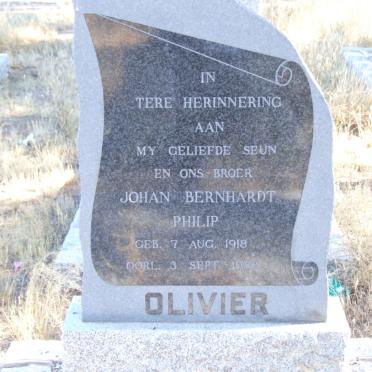 OLIVIER Johan Bernhardt Philip 1918-1958