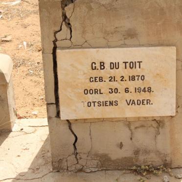 TOIT G.B., du 1870-1948
