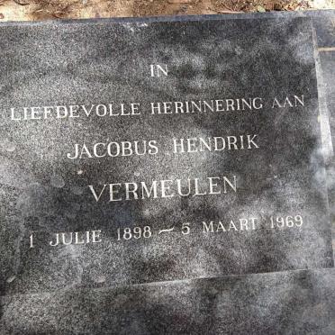VERMEULEN Jacobus Hendrik 1898-1969